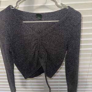Cozy Gray Knit Sweater